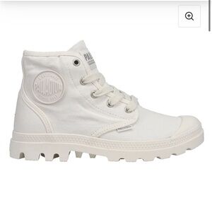 New in Box - Palladium Women's White Canvas Boots